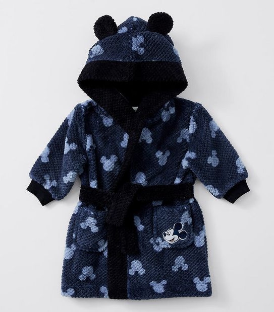 Disney Baby Mickey Mouse Dressing Gown - Navy Blue