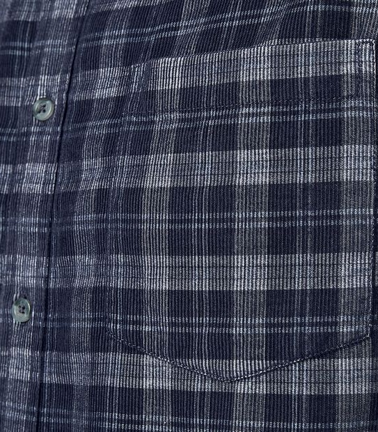 Cord Shirt - Blue Check Wash