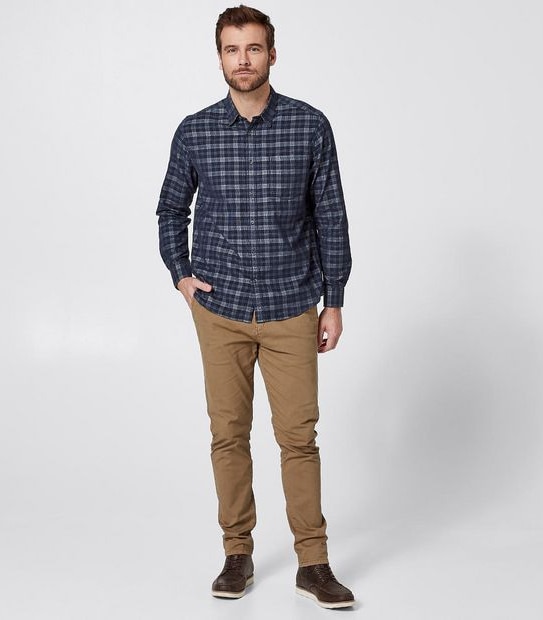 Cord Shirt - Blue Check Wash
