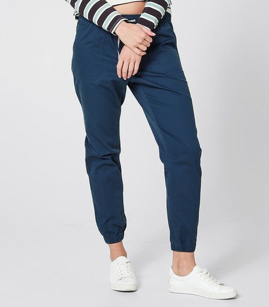 Piping Hot Woven Jogger - Navy Blue