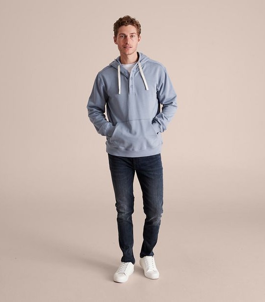RUGBY BRUSHED FLEECE HENLEY - Z SUPPLY