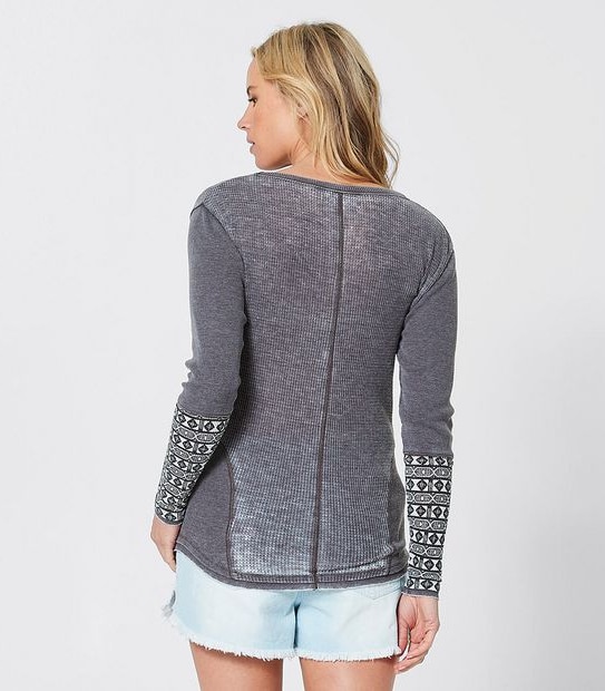 Piping Hot Thermal T-Shirt - Charcoal 