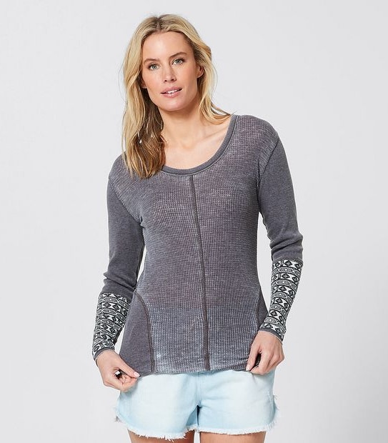 Piping Hot Thermal T-Shirt - Charcoal 