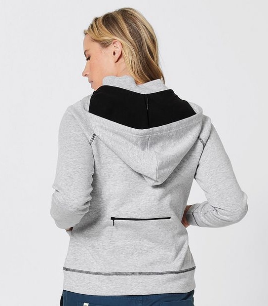Piping Hot Technical Zip Through Jacket - Grey Marle