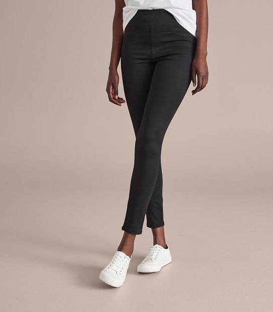 Lydia High Rise Full Length Denim Jeggings 