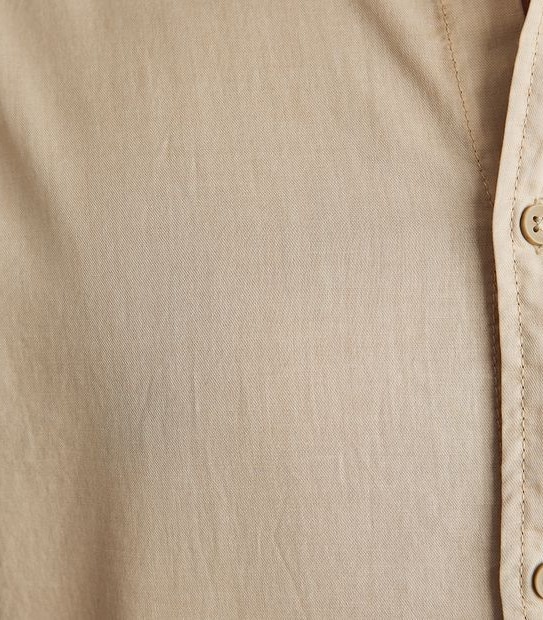 Garment Dye Long Sleeve Casual Shirt