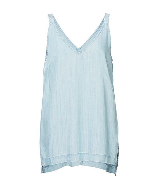 Dannii Minogue Petites Chambray Swing Singlet