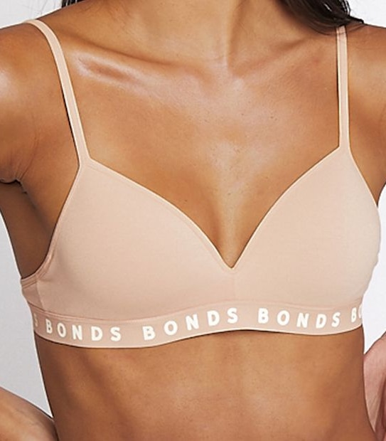 Bonds Hipster Flex It Crop Bra - Taupe