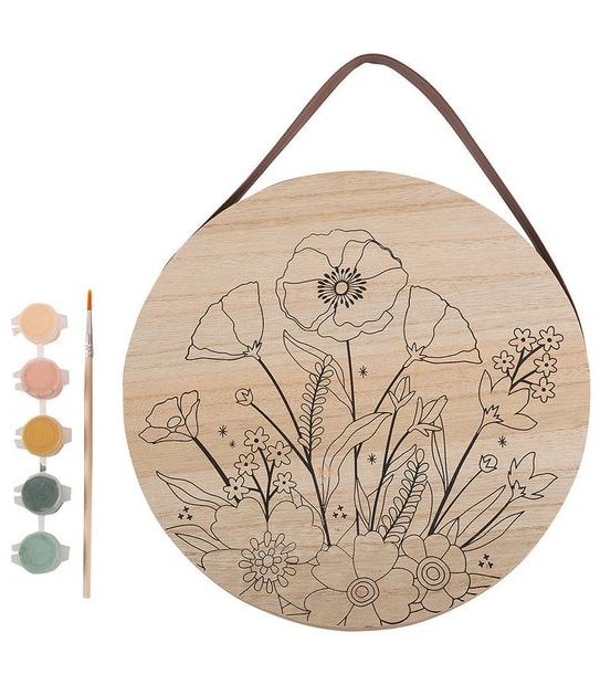 Paper Crane Mothers Day Wooden Circular Wall Art