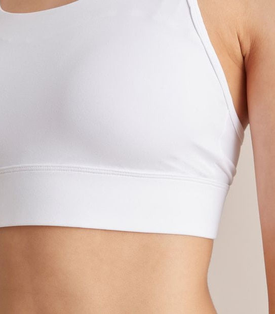 Active High Impact Wirefree Sports Bra - White