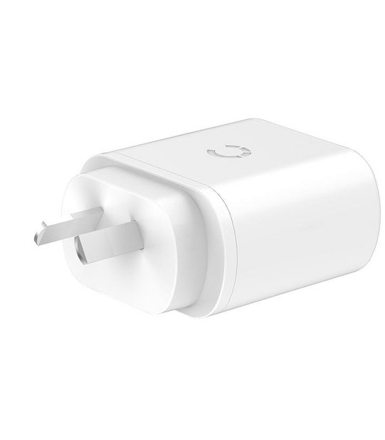 Cygnett PowerPlus 32W USB-C PD Dual Port Wall Charger White