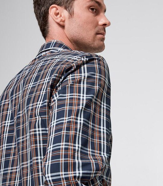 Preview Shirt - Rust/Navy Check