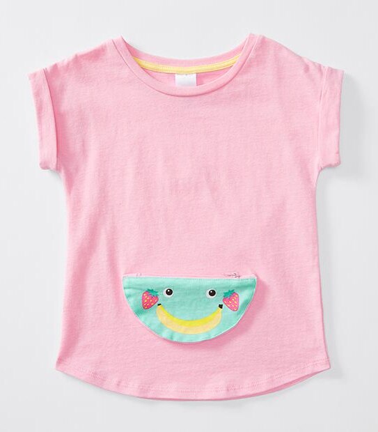 Short Sleeve Banana Zip Pocket T-Shirt