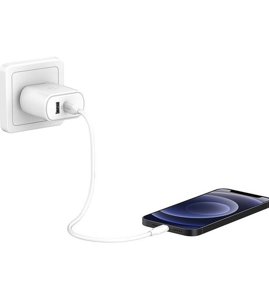 Cygnett PowerPlus 32W USB-C PD Dual Port Wall Charger White