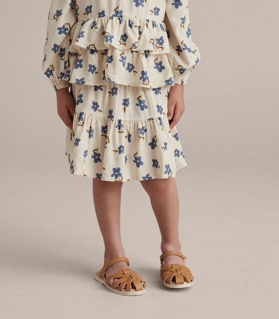 Tiered Floral Skirt