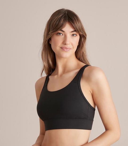 Active High Impact Wirefree Sports Bra - Black