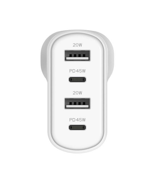 Cygnett PowerPlus&nbsp;45W PD Multiport Wall Charger AU White