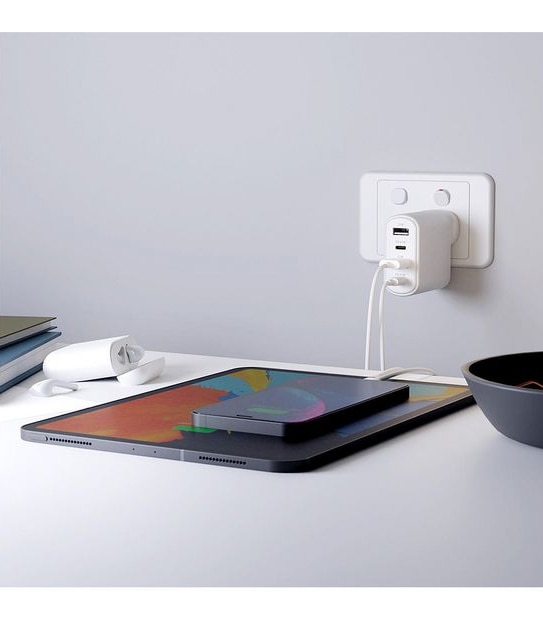 Cygnett PowerPlus&nbsp;45W PD Multiport Wall Charger AU White