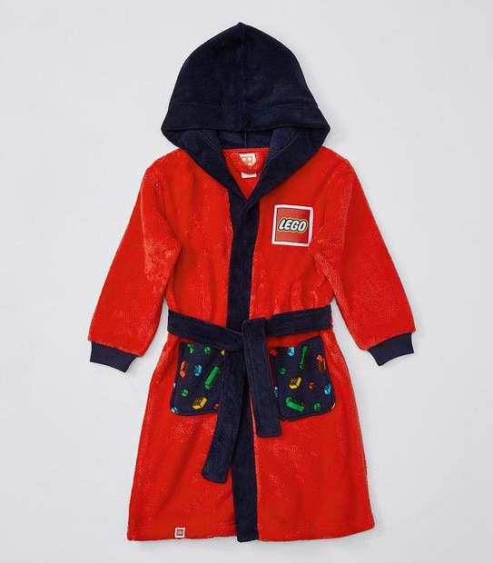 Lego Hooded Dressing Gown - Red