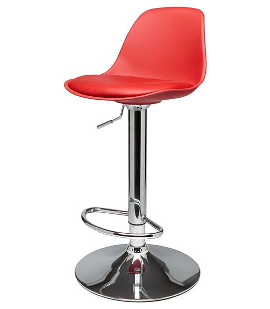 Red Replica Bar Stool