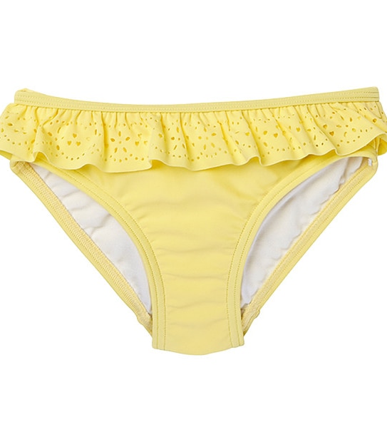 Girls' 2 Piece Laser Cut Frill Bathers