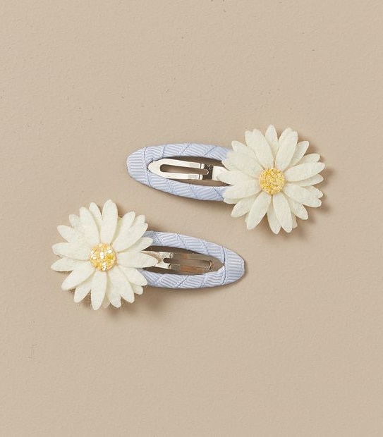 2 Pack Daisy Hair Clips