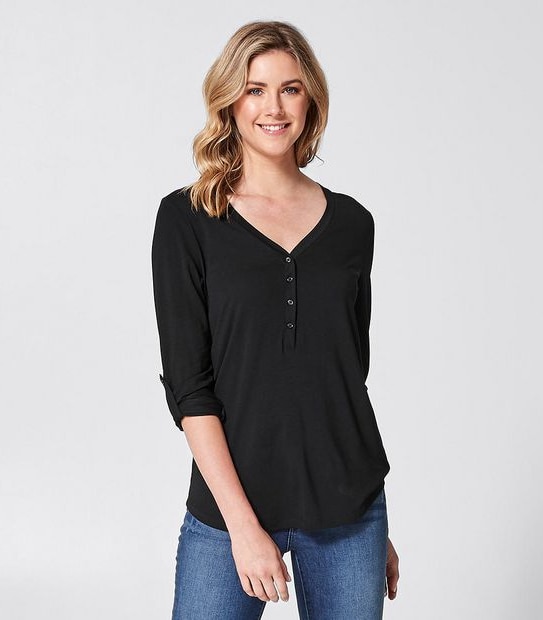 Rory Henley Long Sleeve Top - Black