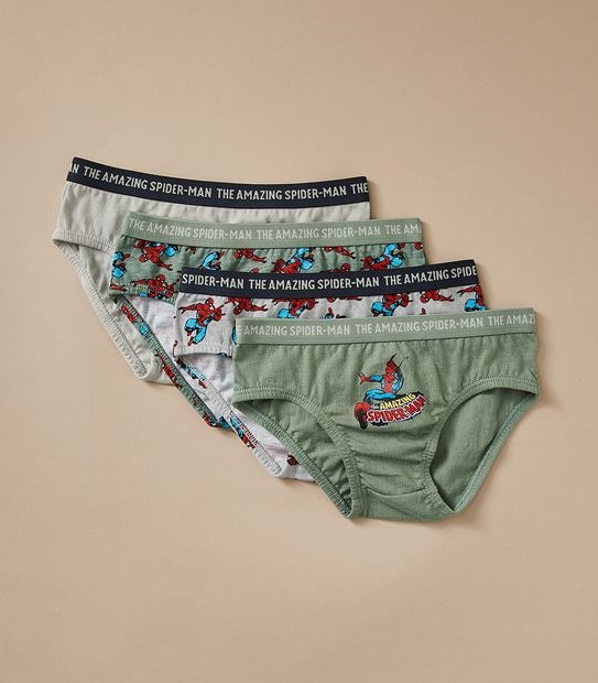 Marvel Spiderman 4 Pack Briefs