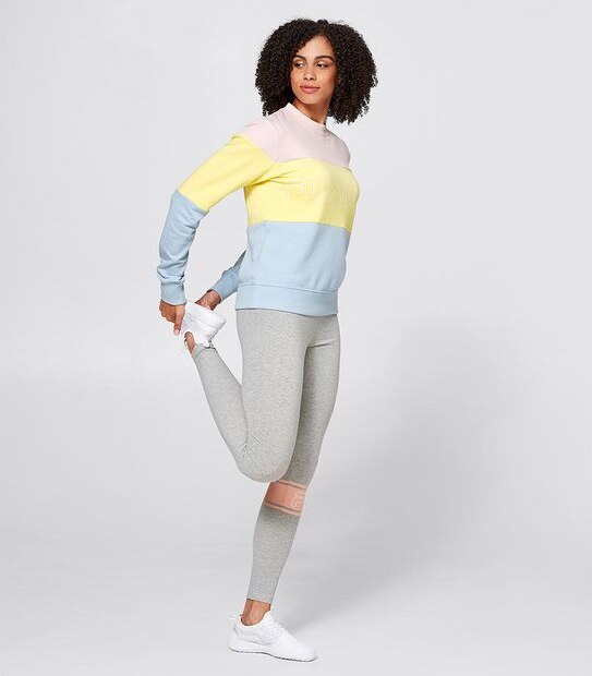 Fila Boyfriend Colour Block Sweat Top