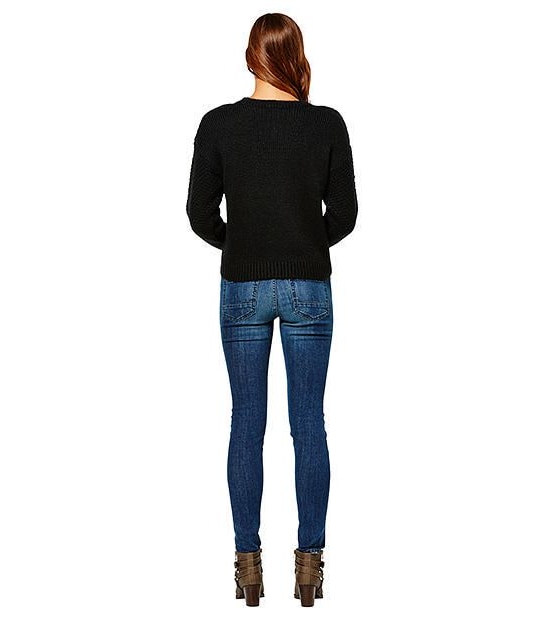 Lily Loves Cable Knit Jumper - Black