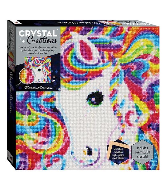 Crystal Creations Canvas - Rainbow Unicorn