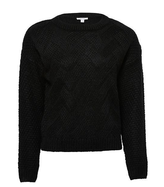 Lily Loves Cable Knit Jumper - Black