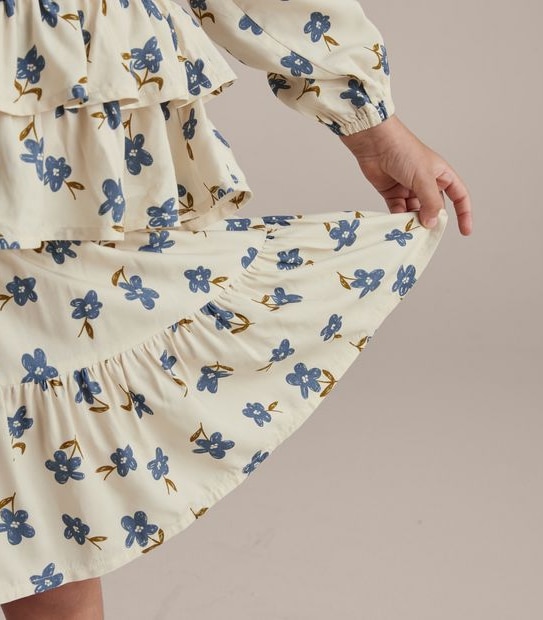Tiered Floral Skirt