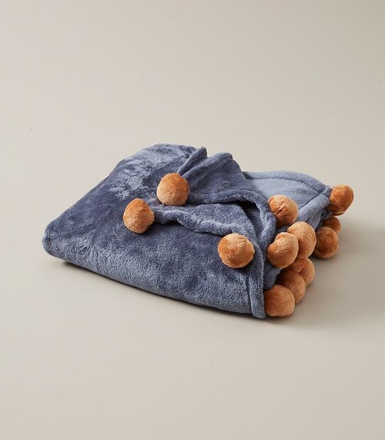 Ciara Pom-Pom Super Soft Throw