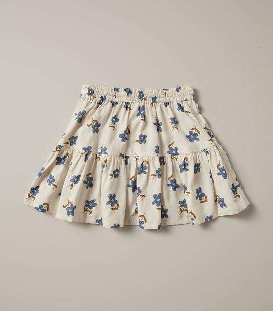 Tiered Floral Skirt