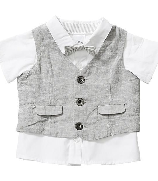 Baby Shirt And Vest Set
