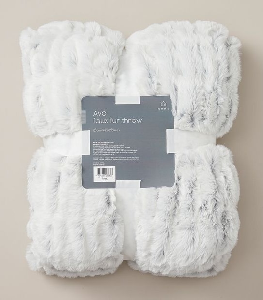 Ava Faux Fur Throw