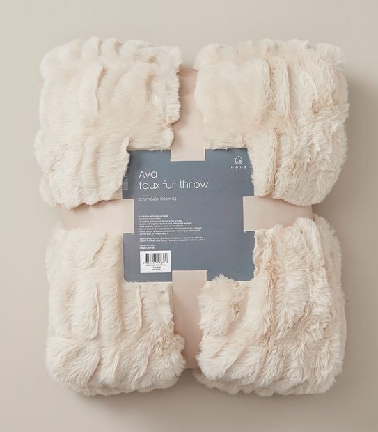 Ava Faux Fur Throw
