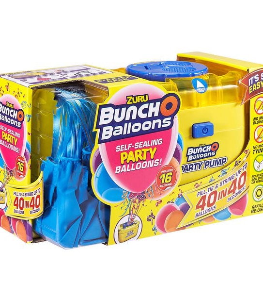 ZURU Bunch O Balloons Self-Sealing Party Balloons! Pump & 16 Pack Assorted