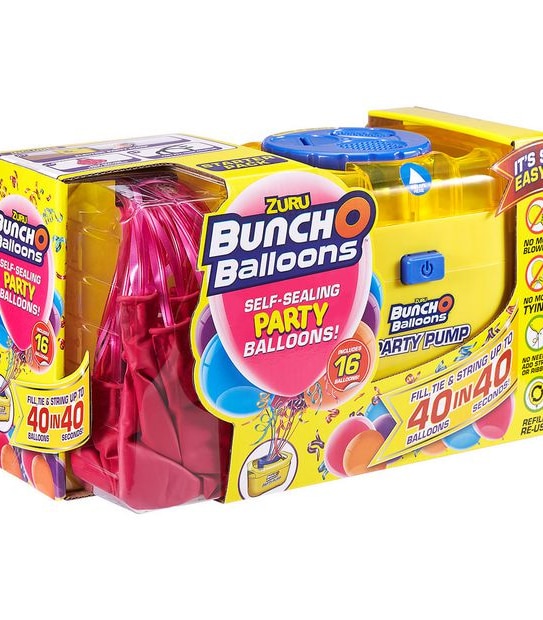 ZURU Bunch O Balloons Self-Sealing Party Balloons! Pump & 16 Pack Assorted