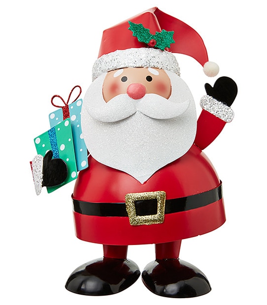 Heritage Bouncing Santa Decoration