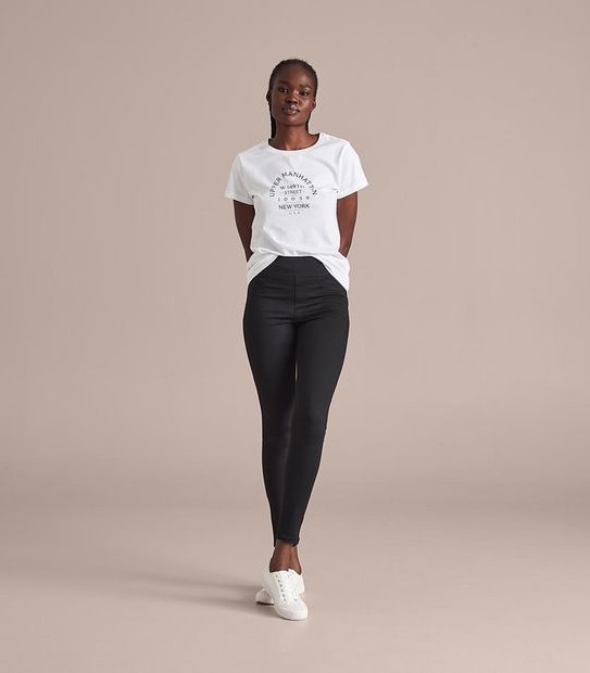 Lydia High Rise Full Length Denim Jeggings 