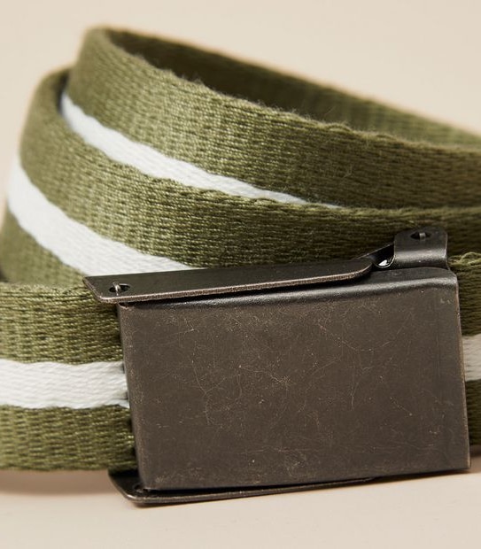 Kids Plate Buckle Webbing Belt
