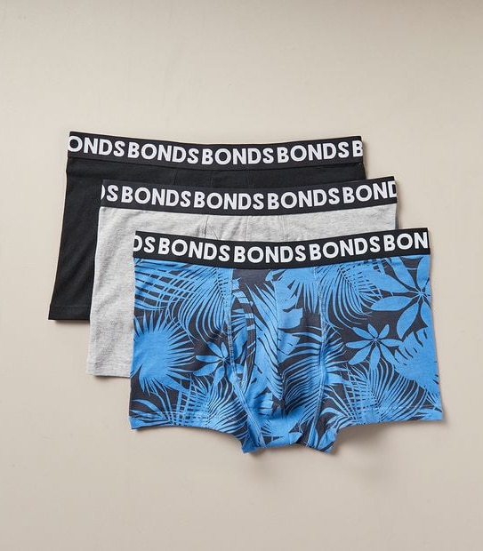 Bonds 3 Pack Everyday Trunks