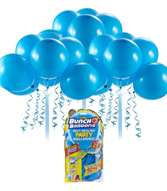 ZURU Bunch O Balloons Self-Sealing Party Balloons! 24 Pack - Blue