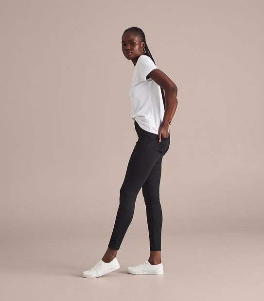 Lydia High Rise Full Length Denim Jeggings 