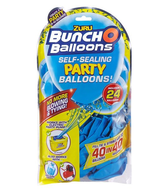 ZURU Bunch O Balloons Self-Sealing Party Balloons! 24 Pack - Blue