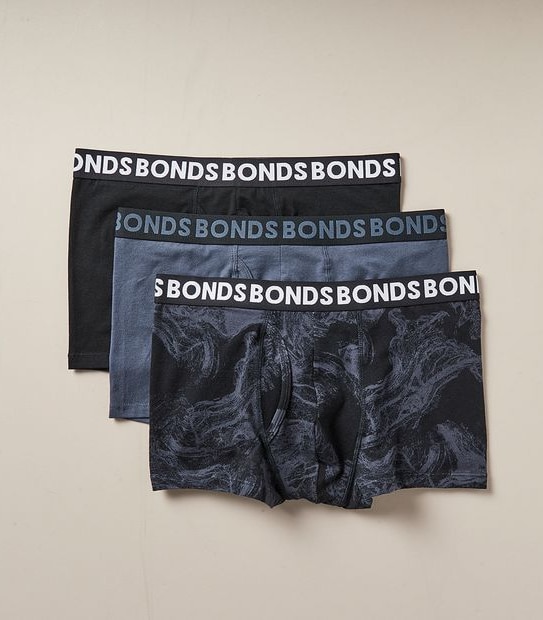 Bonds 3 Pack Everyday Trunks