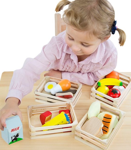 Melissa & Doug: Food Groups - Wooden Play Food 