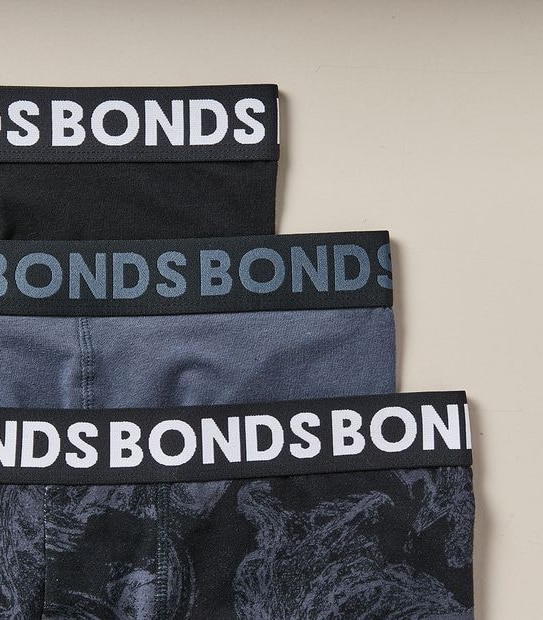 Bonds 3 Pack Everyday Trunks